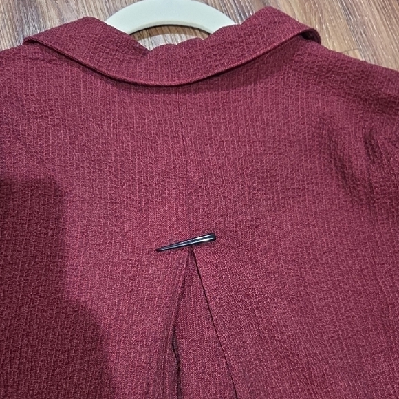 Habitat Burgundy Knit Top - Picture 7 of 9